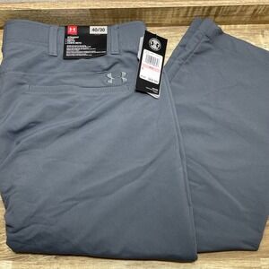 Under Armour UA Mens Showdown Golf Pants Gray Straight Leg 40x30 New Match Play